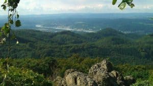 Vista del Ölberg hacia el sur, Siebengebirge, Königswinter