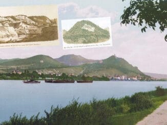 Canteras Siebengebirge, Rin y Königswinter alrededor de 1900, canteras